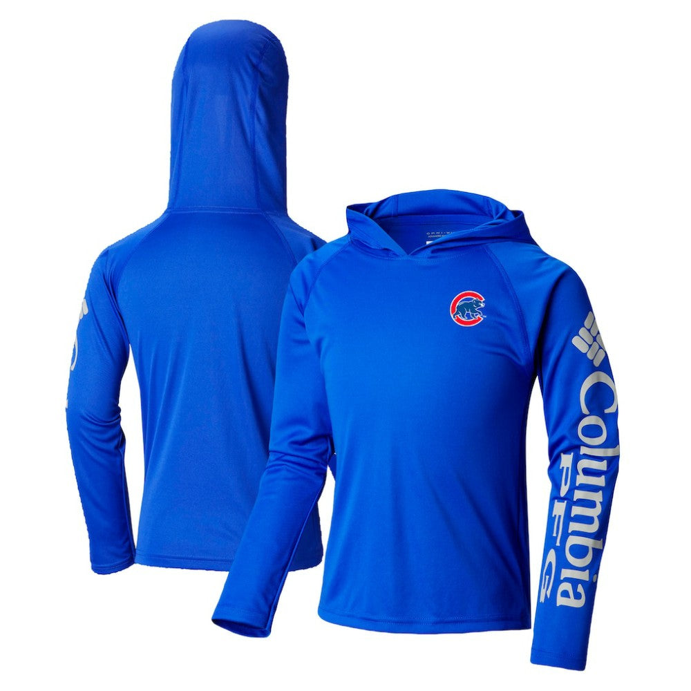 Chicago Cubs Columbia Youth Terminal Tackle Long Sleeve Hoodie T-Shirt Near Me
