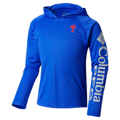 Philadelphia Phillies Columbia Youth Terminal Tackle Long Sleeve Hoodie T-Shirt Online