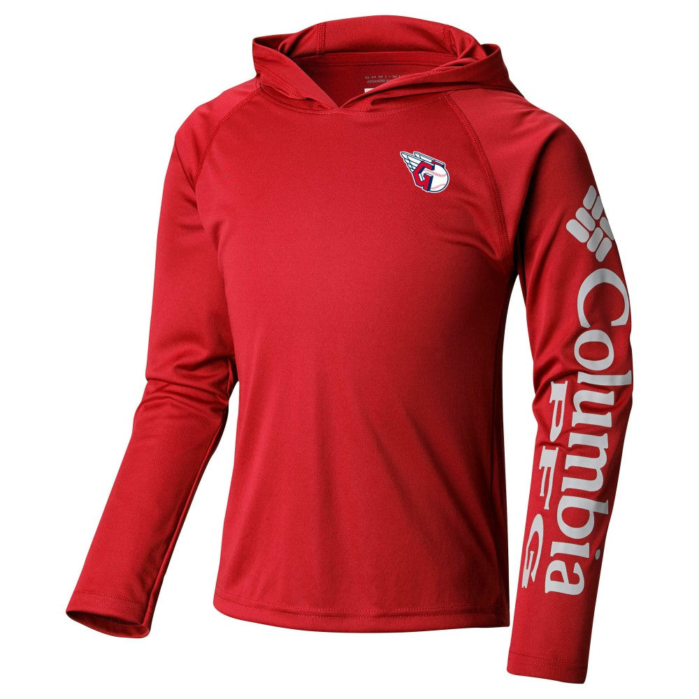 Cleveland Guardians Columbia Youth Terminal Tackle Long Sleeve Hoodie T-Shirt Online