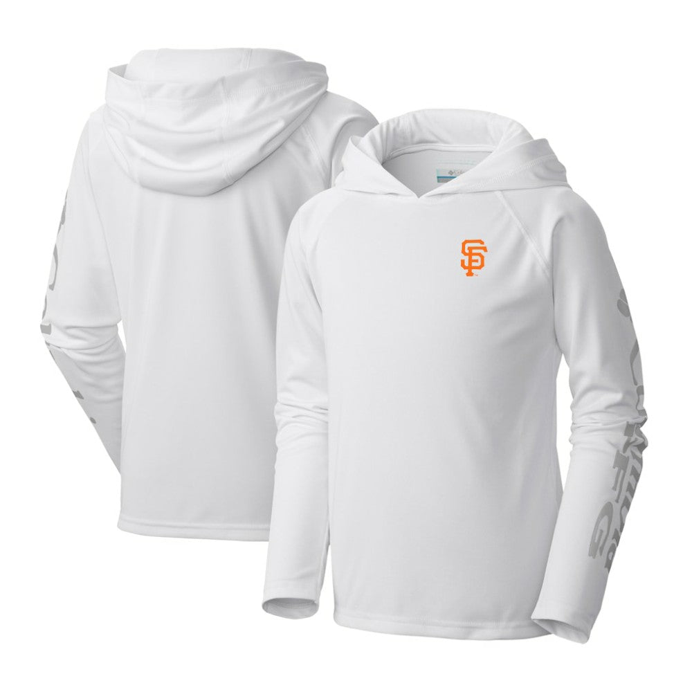 San Francisco Giants Columbia Youth Terminal Tackle Long Sleeve Hoodie T-Shirt On Sale