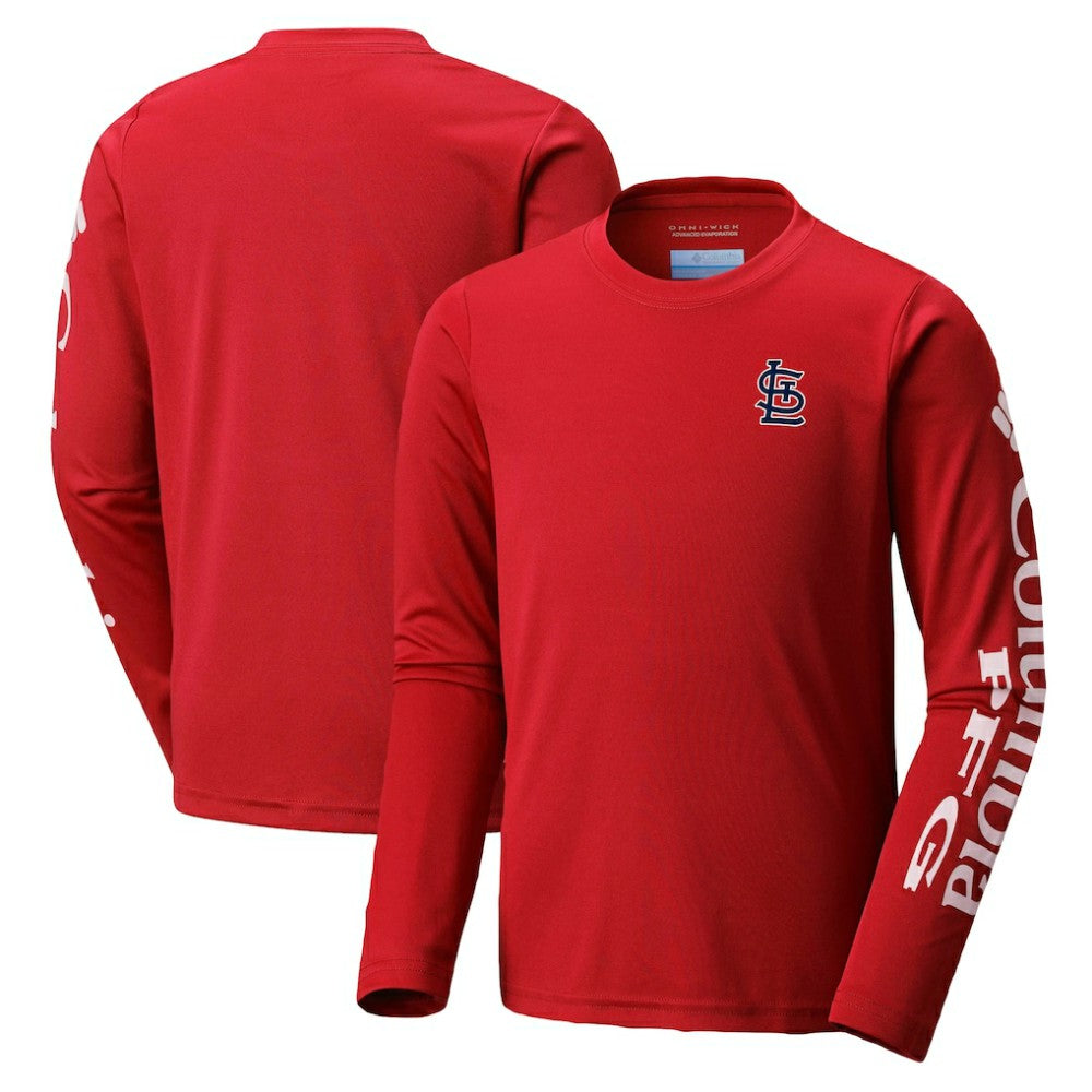 St. Louis Cardinals Columbia Youth Terminal Tackle Long Sleeve T-Shirt Lifestyle