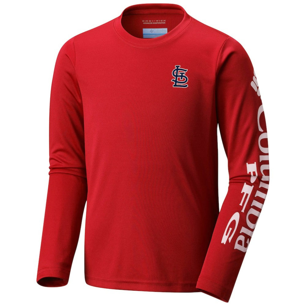 St. Louis Cardinals Columbia Youth Terminal Tackle Long Sleeve T-Shirt Lifestyle