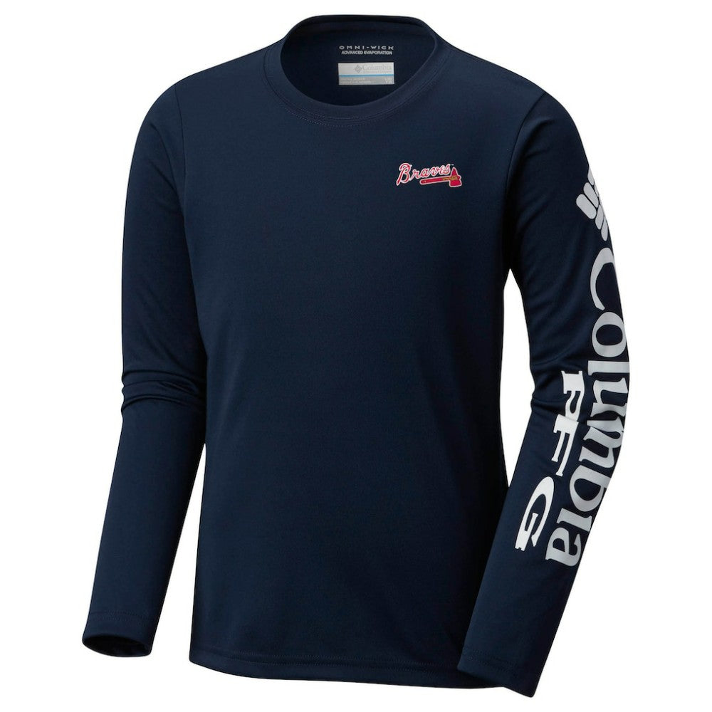 Atlanta Braves Columbia Youth Terminal Tackle Long Sleeve T-Shirt discount