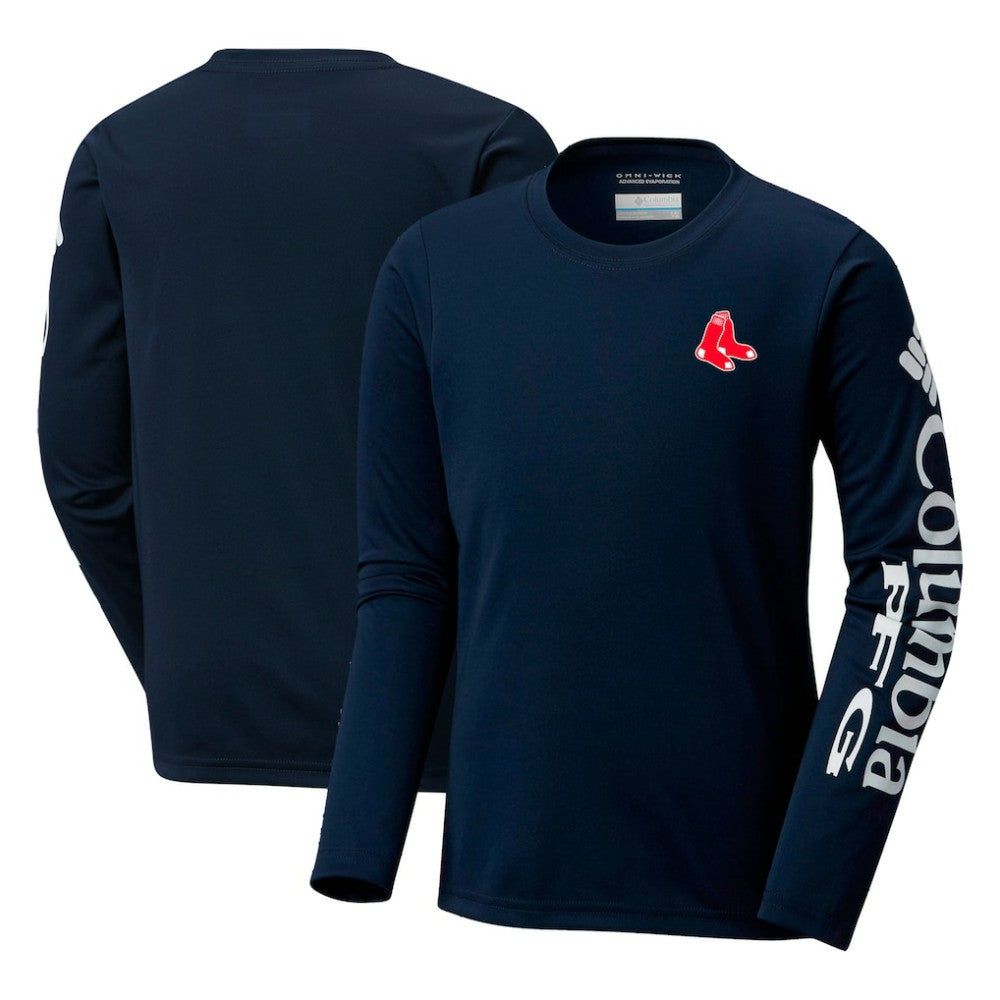 Boston Red Sox Columbia Youth Terminal Tackle Long Sleeve T-Shirt On Sale
