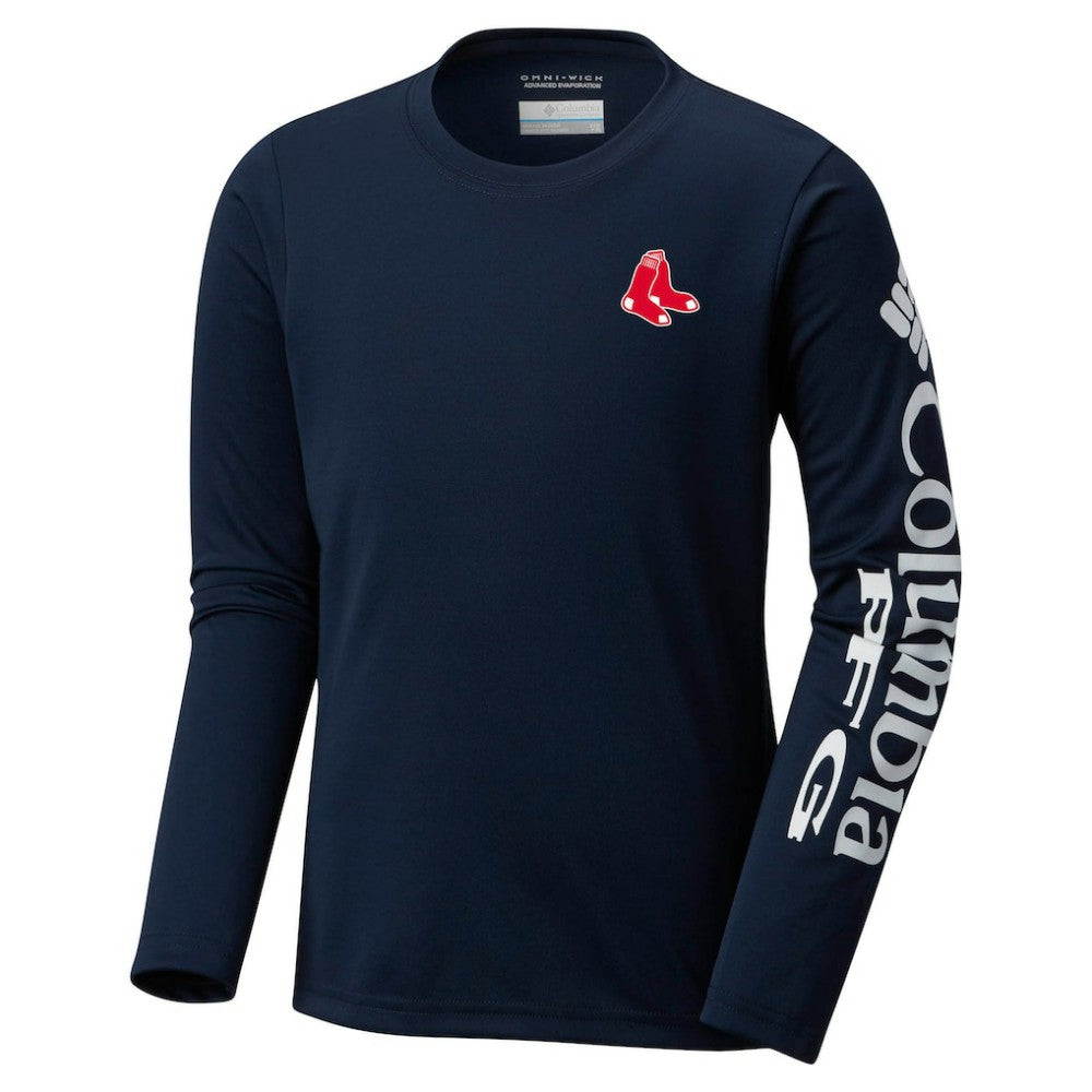 Boston Red Sox Columbia Youth Terminal Tackle Long Sleeve T-Shirt On Sale