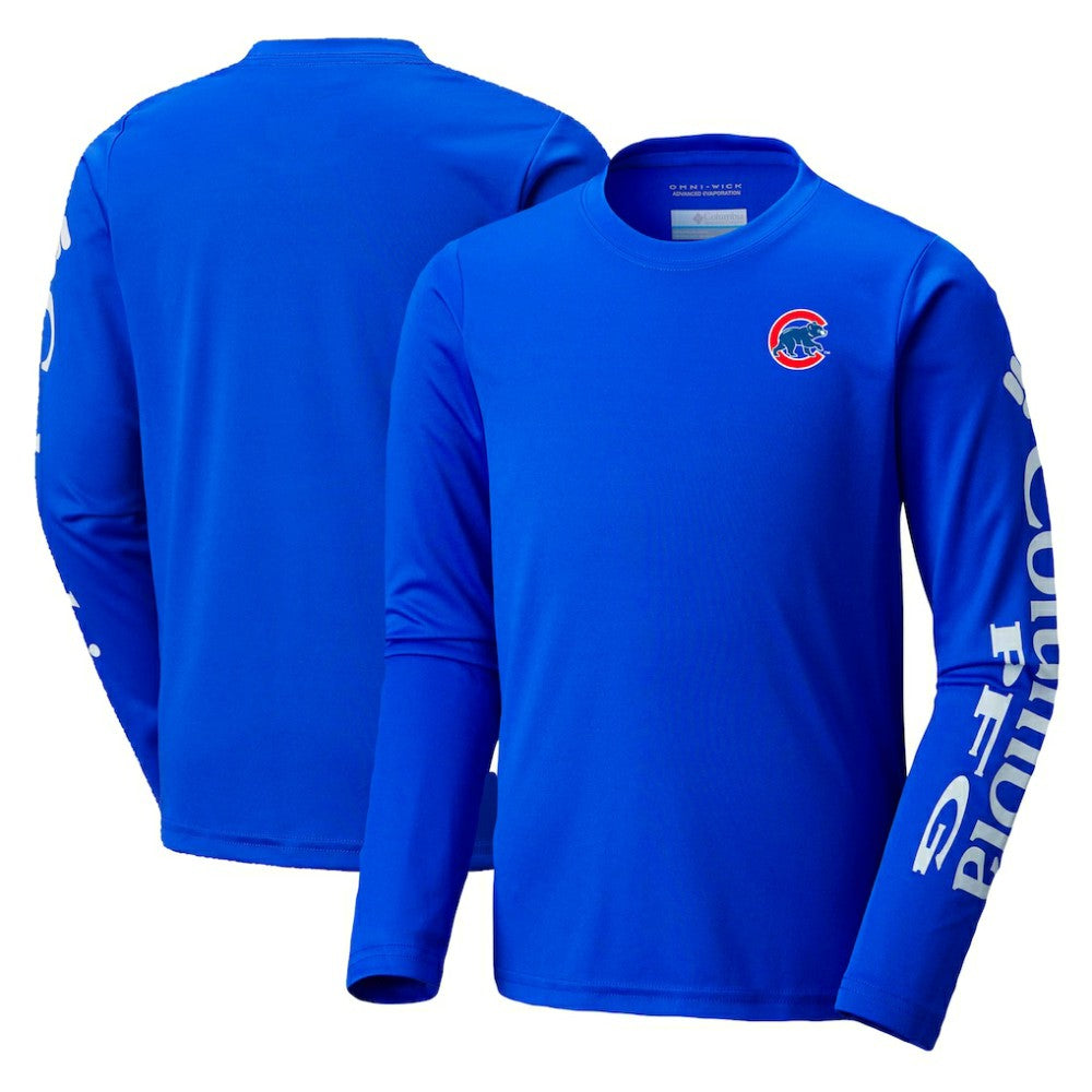 Chicago Cubs Columbia Youth Terminal Tackle Long Sleeve T-Shirt Near Me