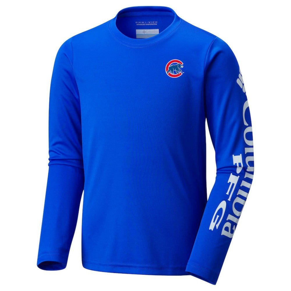 Chicago Cubs Columbia Youth Terminal Tackle Long Sleeve T-Shirt Near Me