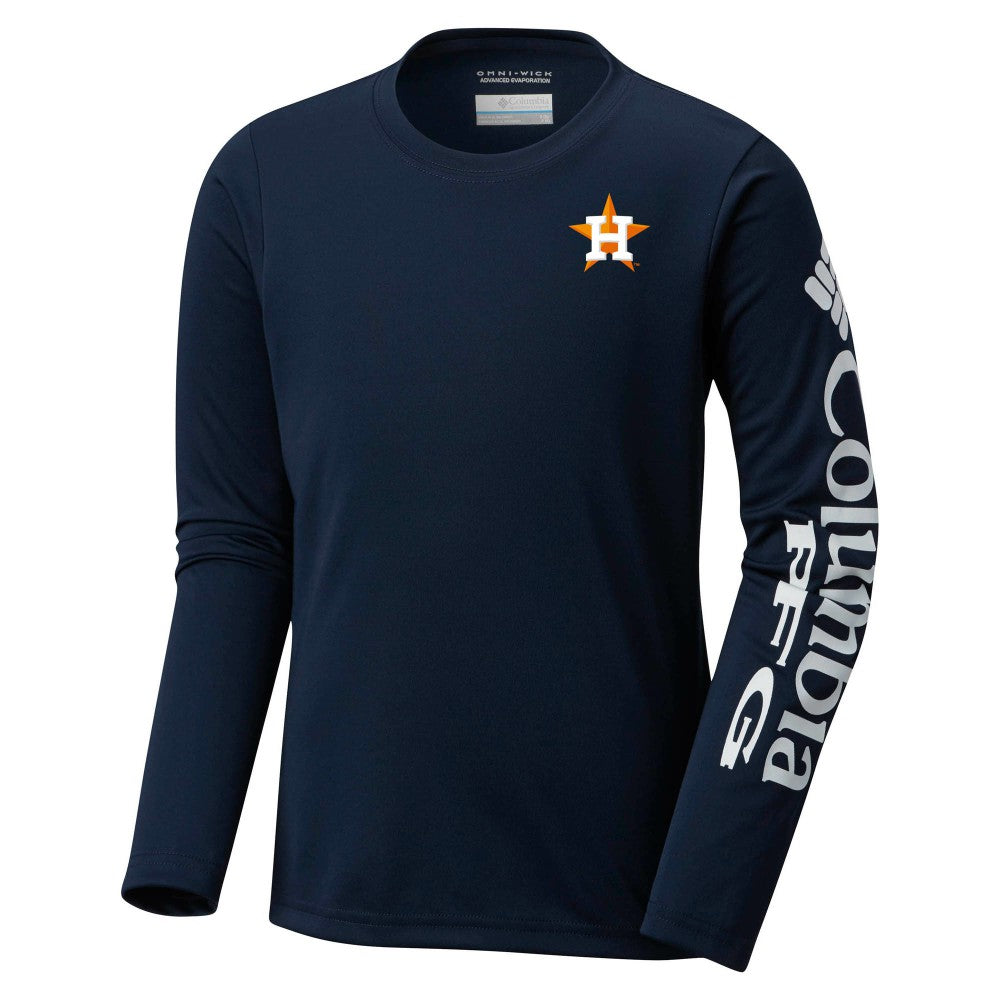 Houston Astros Columbia Youth Terminal Tackle Long Sleeve T-Shirt discount