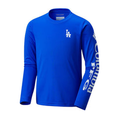 Los Angeles Dodgers Columbia Youth Terminal Tackle Long Sleeve T-Shirt Online