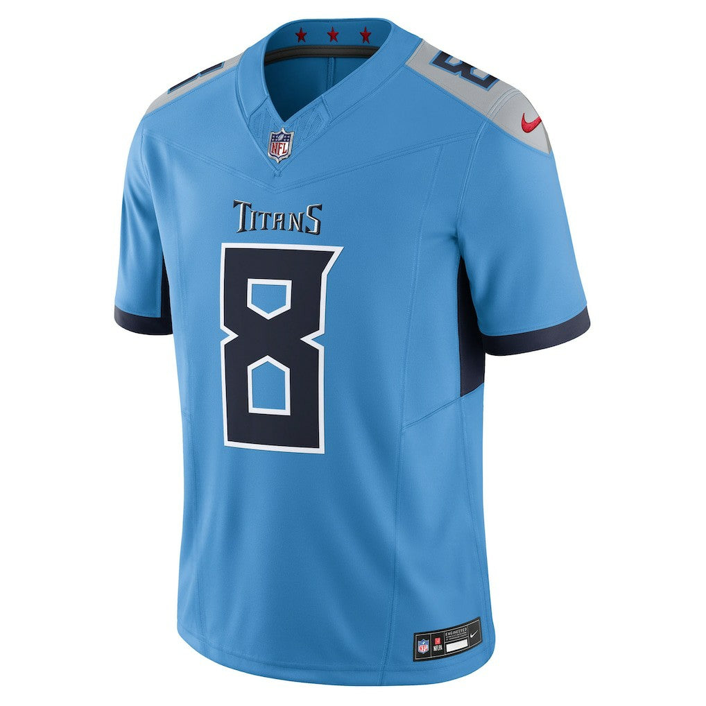Will Levis Tennessee Titans Alternate Vapor F.U.S.E. Limited Jersey - Light Blue | NFL Jerseys