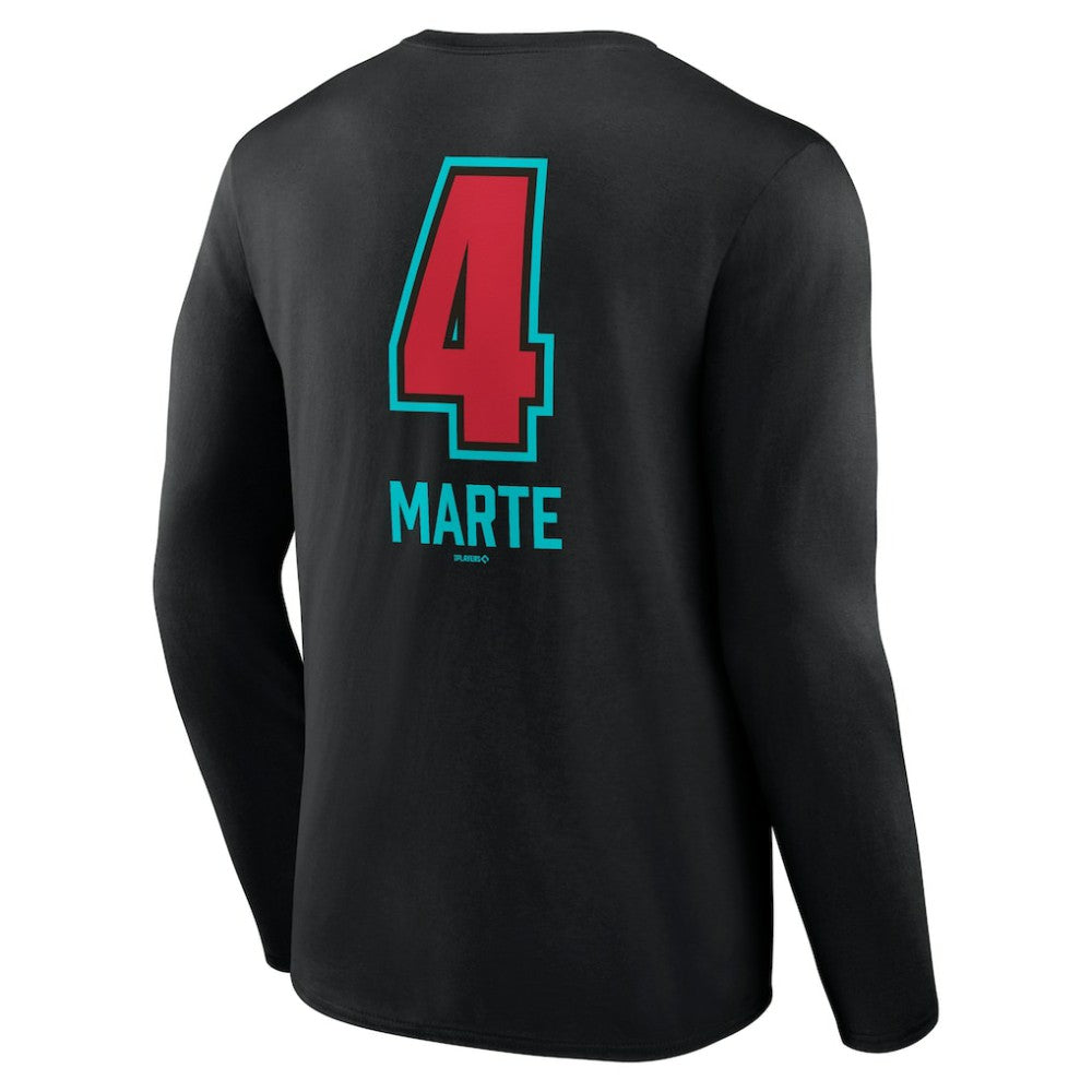 Ketel Marte Arizona Diamondbacks Name & Number Fastball Long Sleeve T-Shirt discount