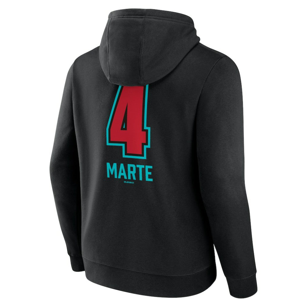 Ketel Marte Arizona Diamondbacks Name & Number Fastball Pullover Hoodie Sale