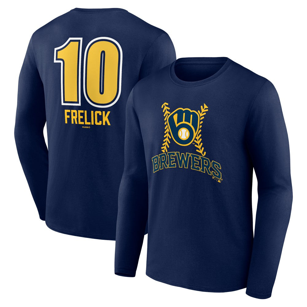 Sal Frelick Milwaukee Brewers Name & Number Fastball Long Sleeve T-Shirt Online