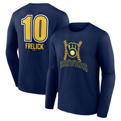 Sal Frelick Milwaukee Brewers Name & Number Fastball Long Sleeve T-Shirt Online
