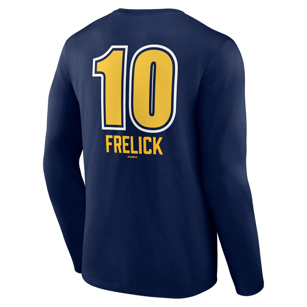 Sal Frelick Milwaukee Brewers Name & Number Fastball Long Sleeve T-Shirt Online