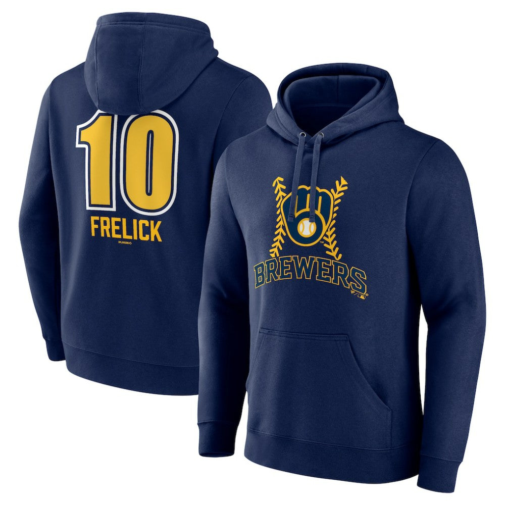 Sal Frelick Milwaukee Brewers Name & Number Fastball Pullover Hoodie for sale