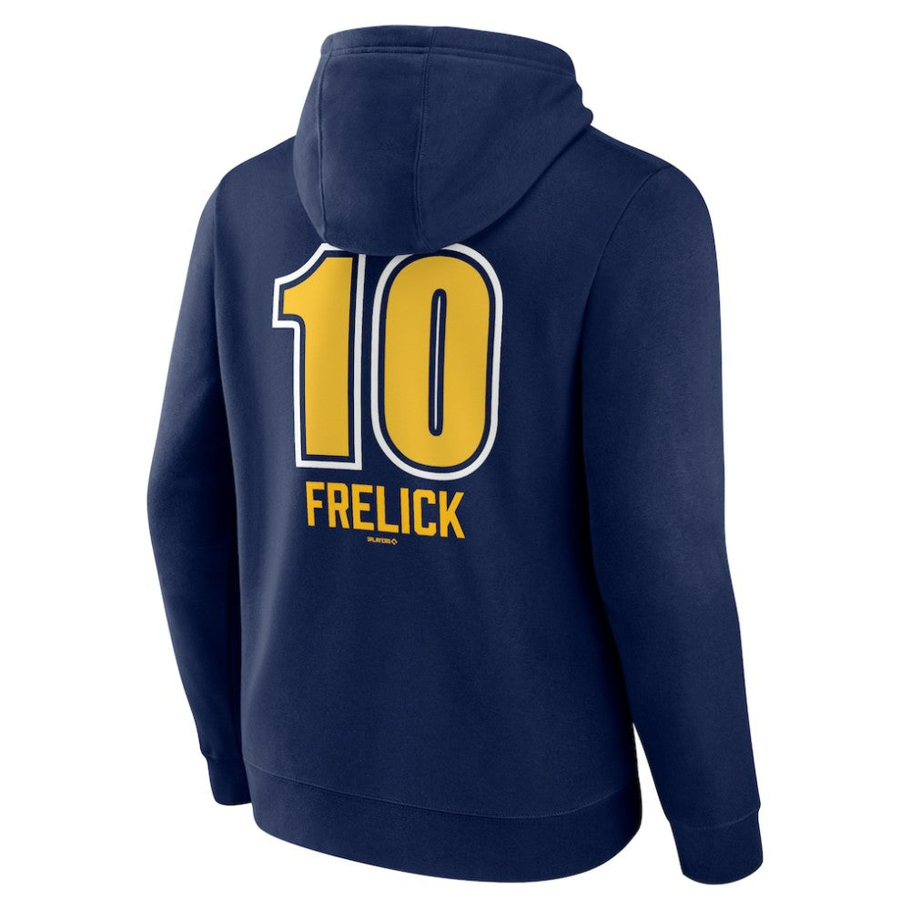 Sal Frelick Milwaukee Brewers Name & Number Fastball Pullover Hoodie for sale