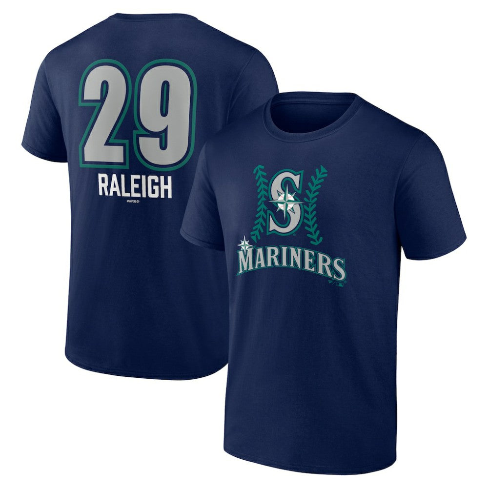 Cal Raleigh Seattle Mariners Name & Number Fastball T-Shirt for sale