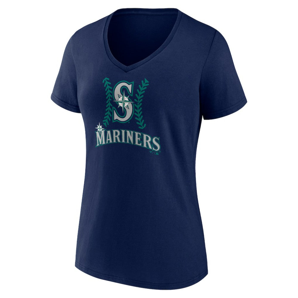 Cal Raleigh Seattle Mariners Women's Name & Number Fastball V-Neck T-Shirt for sale