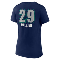 Cal Raleigh Seattle Mariners Women's Name & Number Fastball V-Neck T-Shirt for sale