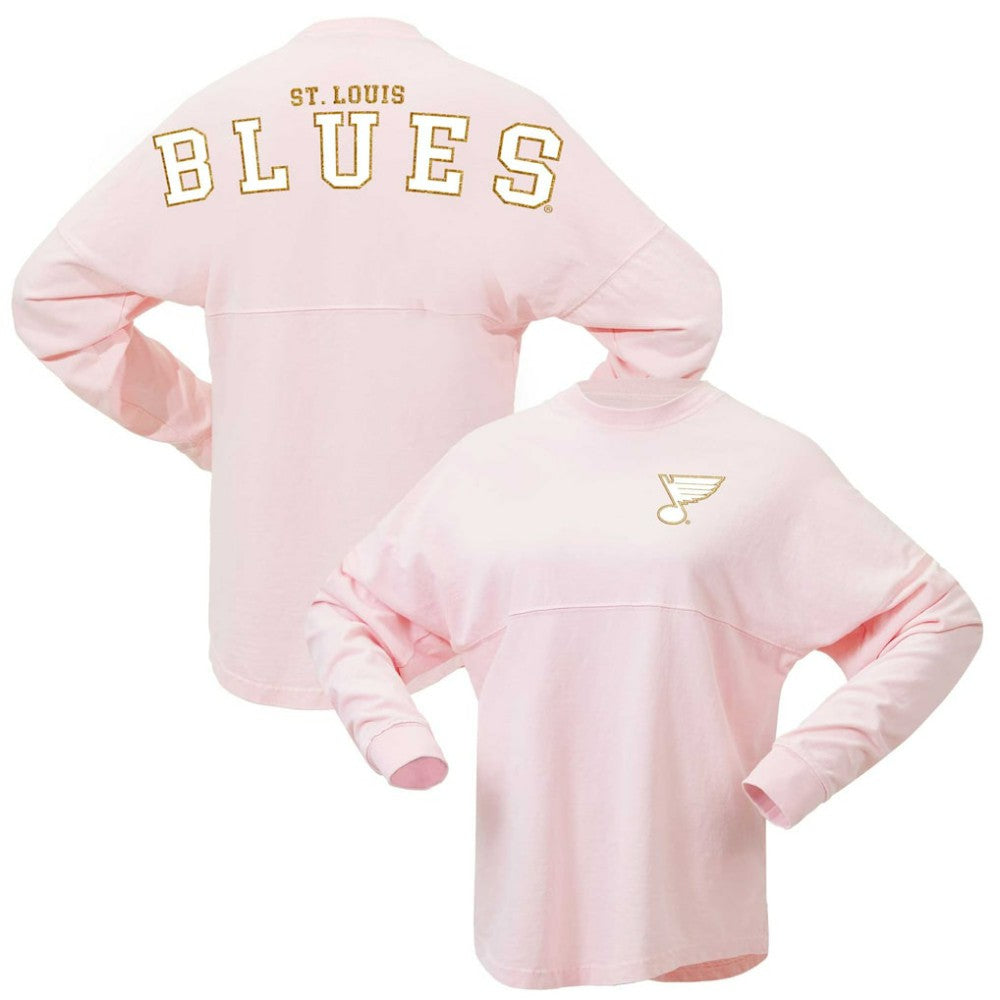 St. Louis Blues - Fanatics Women's Spirit Jersey Long Sleeve T-Shirt Pink