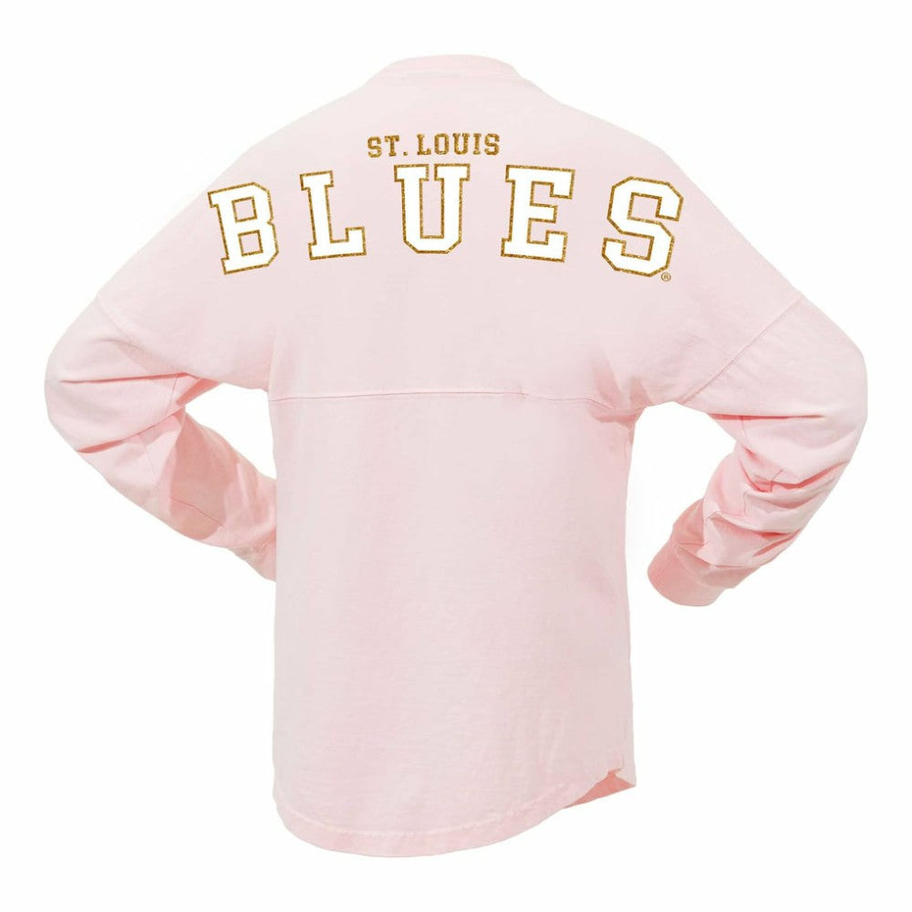 St. Louis Blues - Fanatics Women's Spirit Jersey Long Sleeve T-Shirt Pink