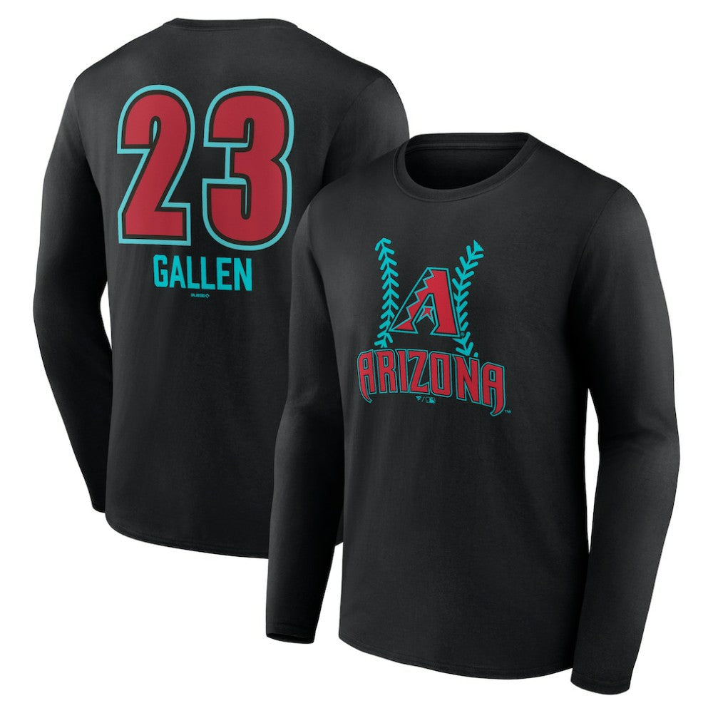 Zac Gallen Arizona Diamondbacks Name & Number Fastball Long Sleeve T-Shirt discount