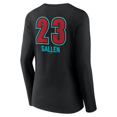 Zac Gallen Arizona Diamondbacks Women's Name & Number Fastball V-Neck Long Sleeve T-Shirt for sale
