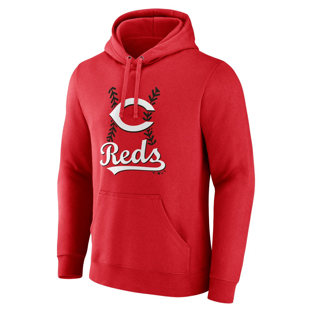 Spencer Steer Cincinnati Reds Name & Number Fastball Pullover Hoodie On Sale