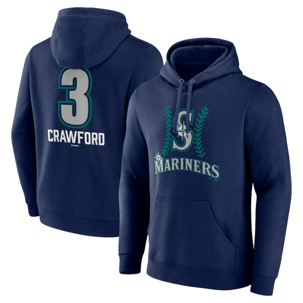 J.P. Crawford Seattle Mariners Name & Number Fastball Pullover Hoodie Online