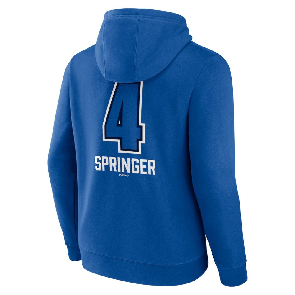 George Springer Toronto Blue Jays Name & Number Fastball Pullover Hoodie for sale