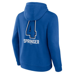 George Springer Toronto Blue Jays Name & Number Fastball Pullover Hoodie for sale