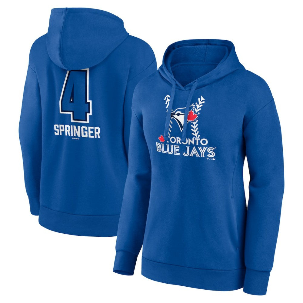 George Springer Toronto Blue Jays Women's Name & Number Fastball Pullover Hoodie Online
