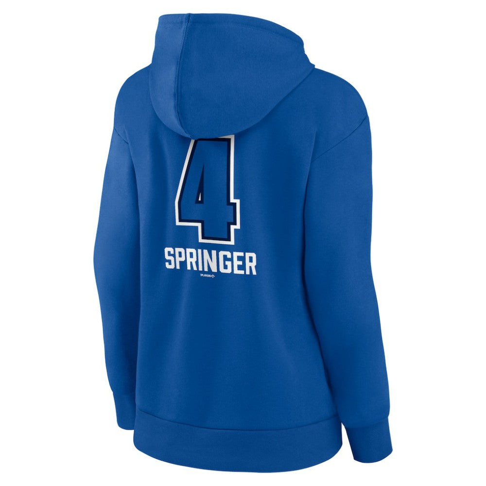 George Springer Toronto Blue Jays Women's Name & Number Fastball Pullover Hoodie Online
