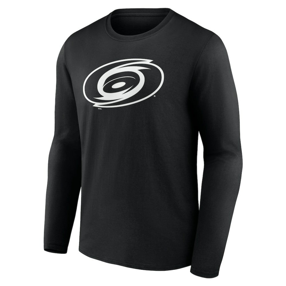 Carolina Hurricanes - Personalized Name & Number Monochrome Long Sleeve T-Shirt Black