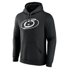 Carolina Hurricanes - Personalized Name & Number Monochrome Pullover Hoodie Black