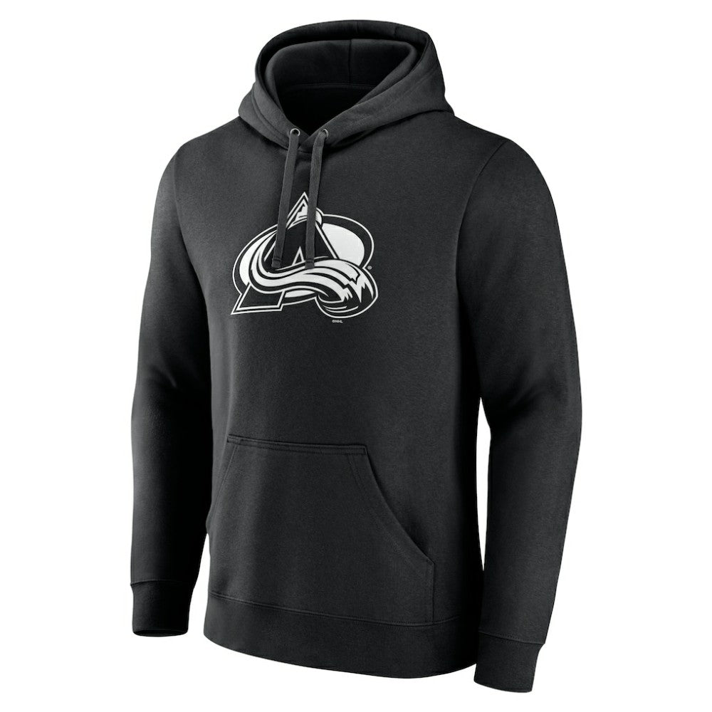 Colorado Avalanche - Personalized Name & Number Monochrome Pullover Hoodie Black