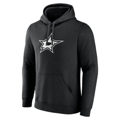 Dallas Stars - Personalized Name & Number Monochrome Pullover Hoodie Black