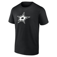 Dallas Stars - Personalized Name & Number Monochrome T-Shirt Black