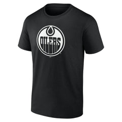 Edmonton Oilers - Personalized Name & Number Monochrome T-Shirt Black