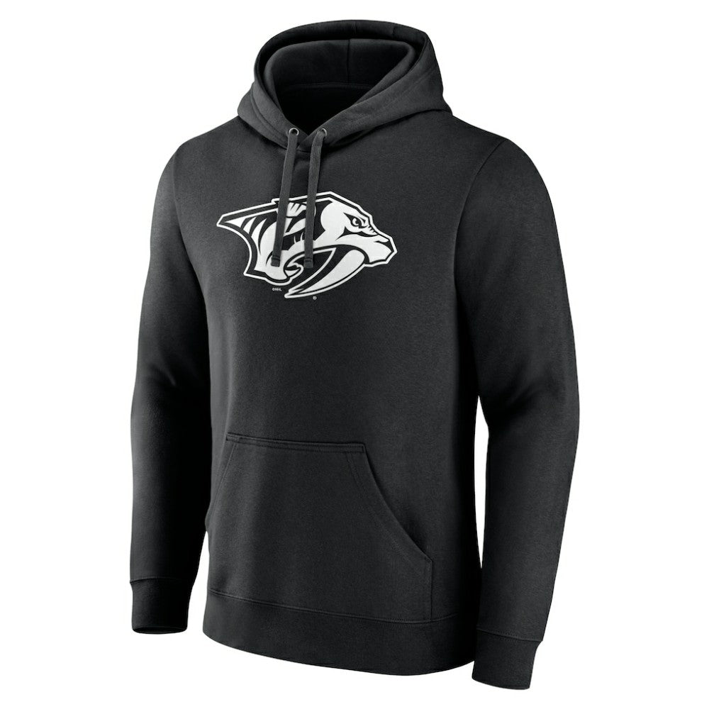 Nashville Predators - Personalized Name & Number Monochrome Pullover Hoodie Black