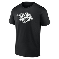 Nashville Predators - Personalized Name & Number Monochrome T-Shirt Black