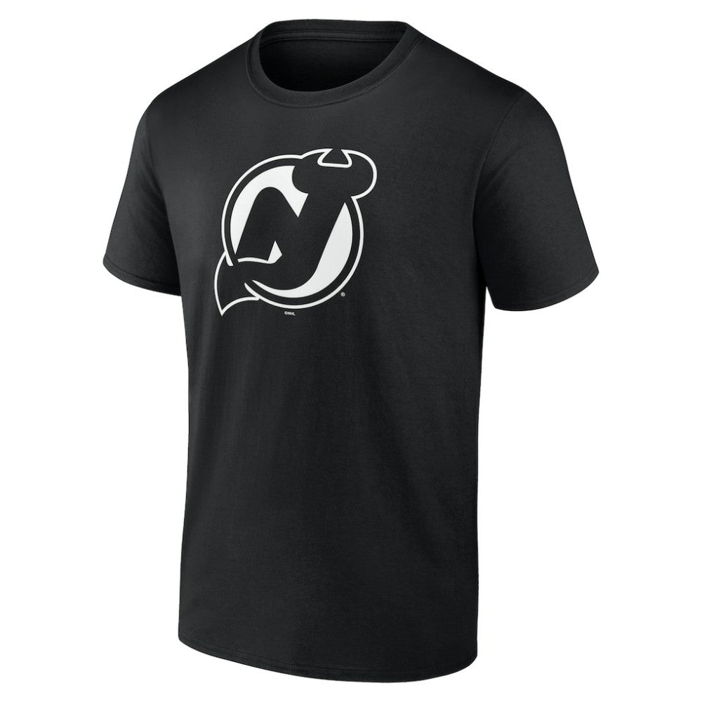 New Jersey Devils - Personalized Name & Number Monochrome T-Shirt Black