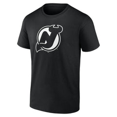 New Jersey Devils - Personalized Name & Number Monochrome T-Shirt Black