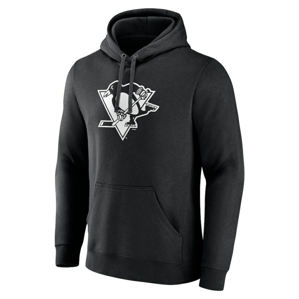 Pittsburgh Penguins Personalized Name & Number Monochrome Pullover Hoodie Black