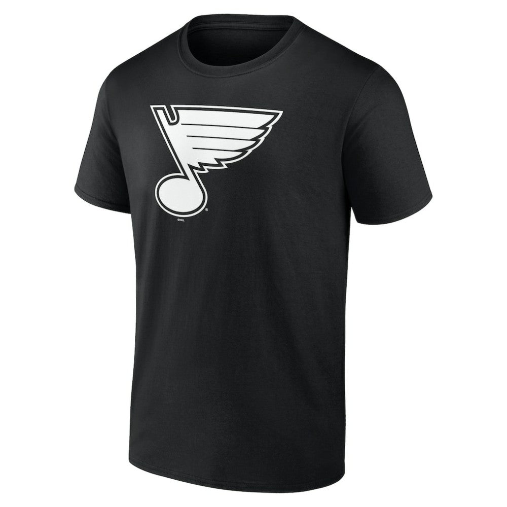 St. Louis Blues - Personalized Name & Number Monochrome T-Shirt Black