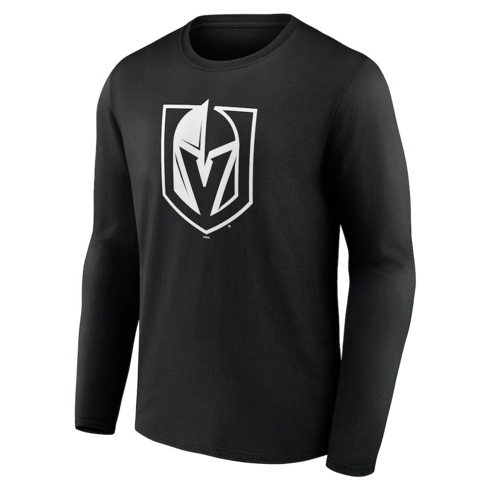 Vegas Golden Knights Personalized Name & Number Monochrome Long Sleeve T-Shirt Black