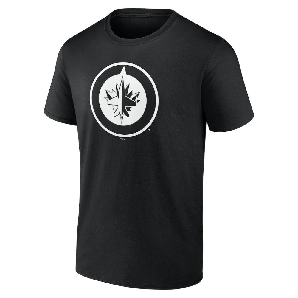 Winnipeg Jets - Personalized Name & Number Monochrome T-Shirt Black