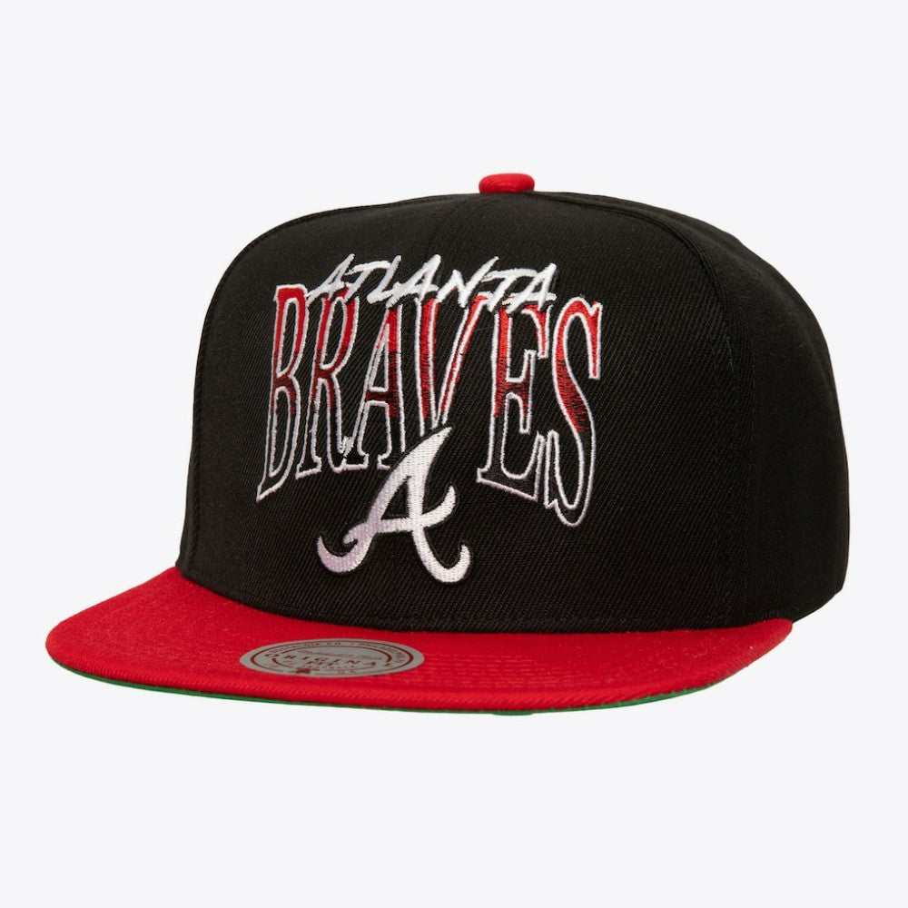 Atlanta Braves Mitchell & Ness Rise Up Snapback Hat Online