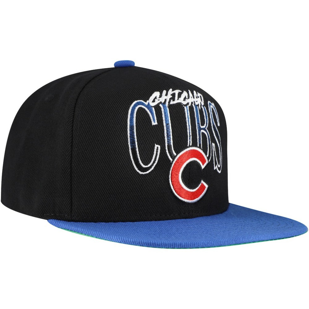Chicago Cubs Mitchell & Ness Rise Up Snapback Hat for sale